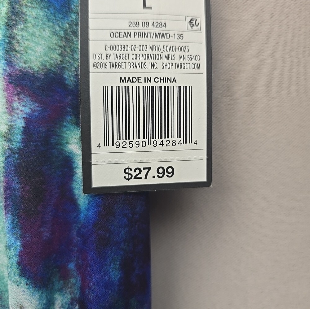 NWT Mossimi Women’s Blue Tie-Dye Dress - Picture 9 of 9